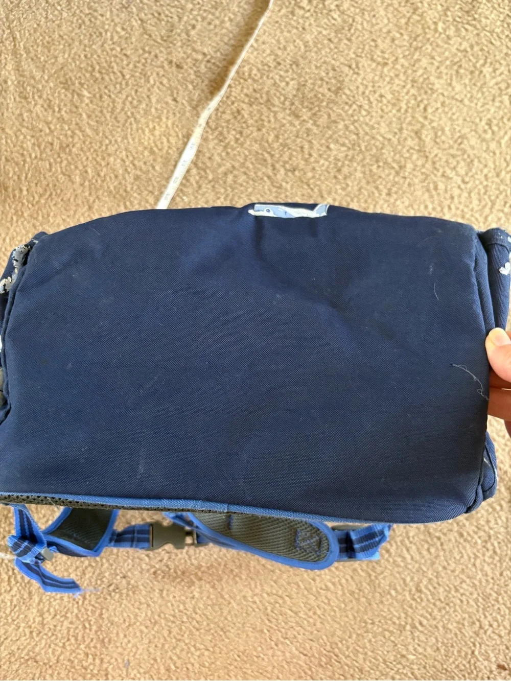 Pottery Barn Kids navy backpack
